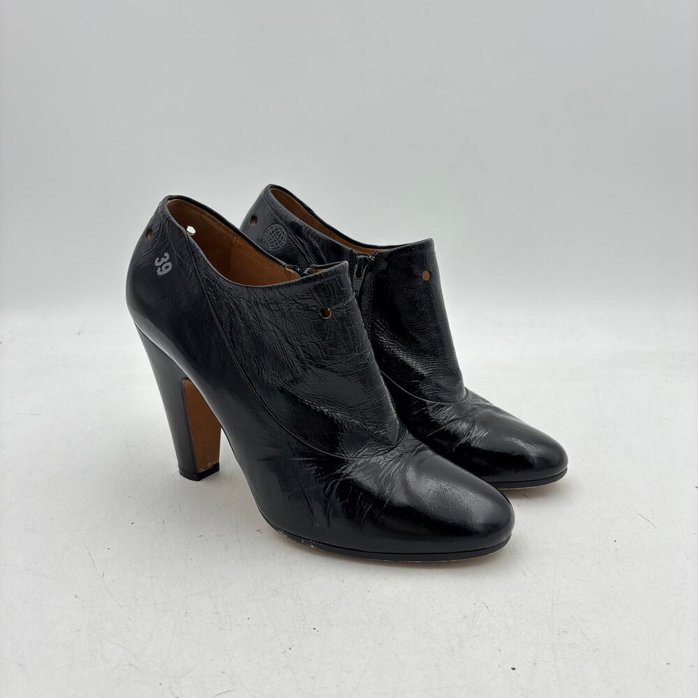 Maison Margiela Patent Leather Ankle Booties Pumps Women's 39 US 9